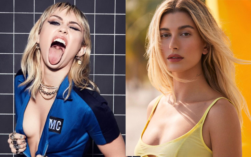 Miley Cyrus e Hailey Baldwin farão live juntas após modelo dizer que a cantora fazia bullying com ela